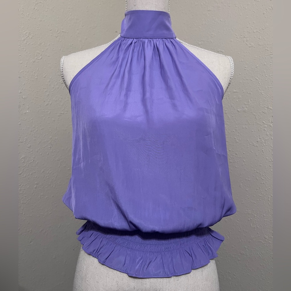 Ramy Brook Rayna Halter Tie Back Top in Orchid